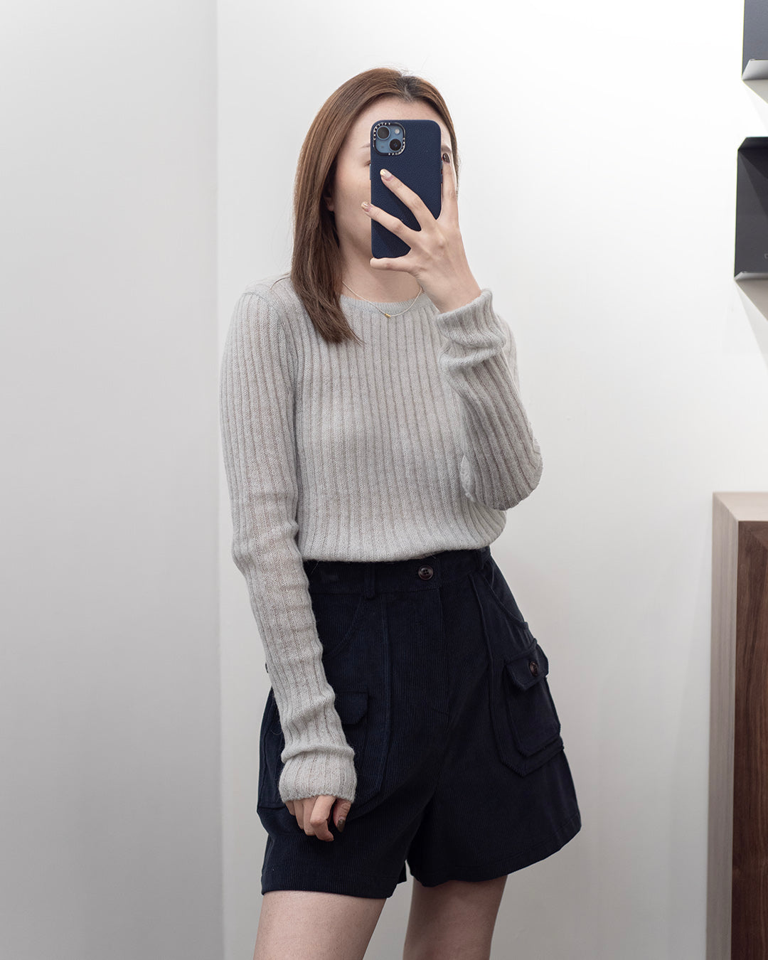 (PREMIUM) Knit Blouse