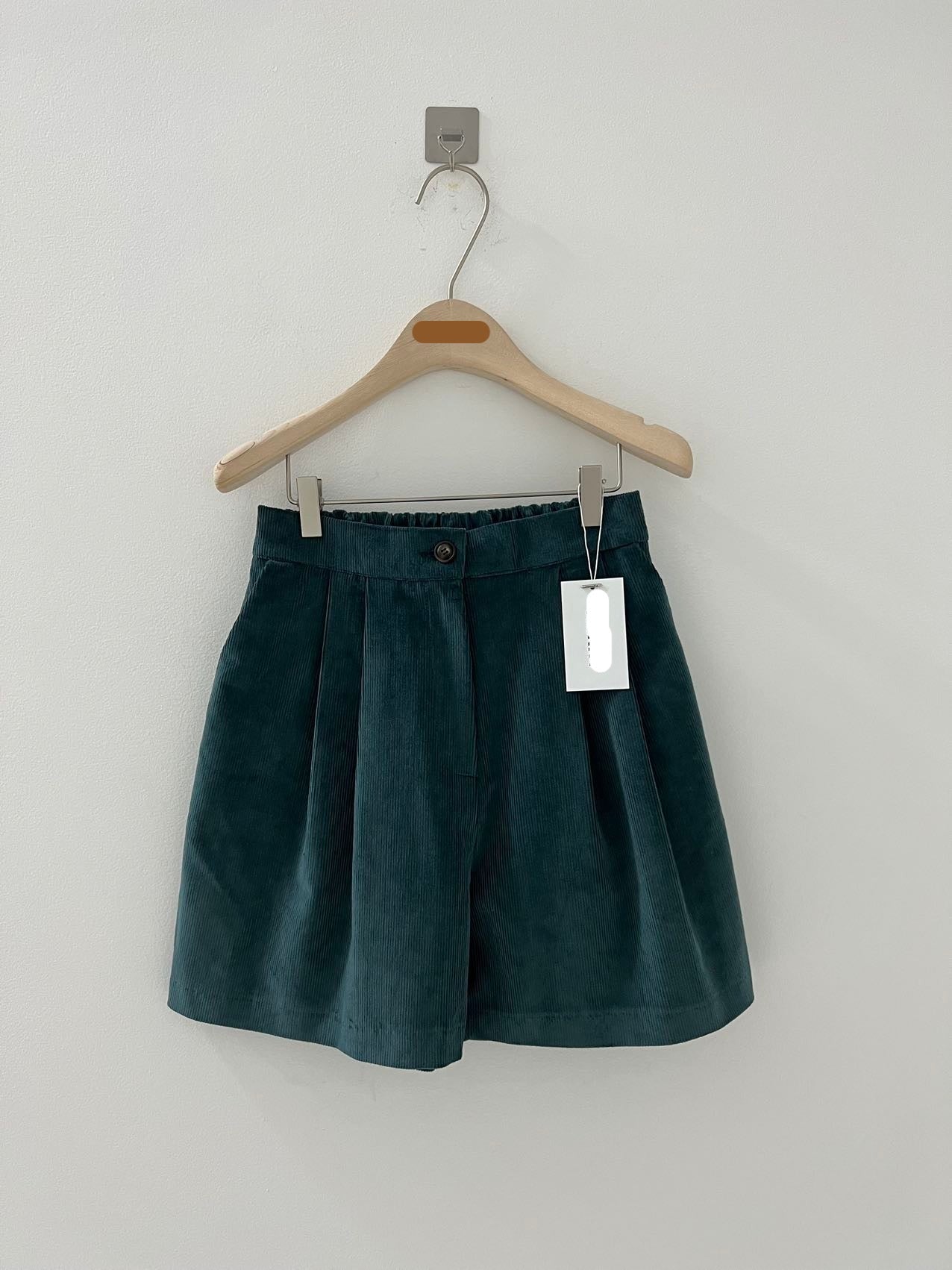 (Premium) Waistband Corduroy Shorts