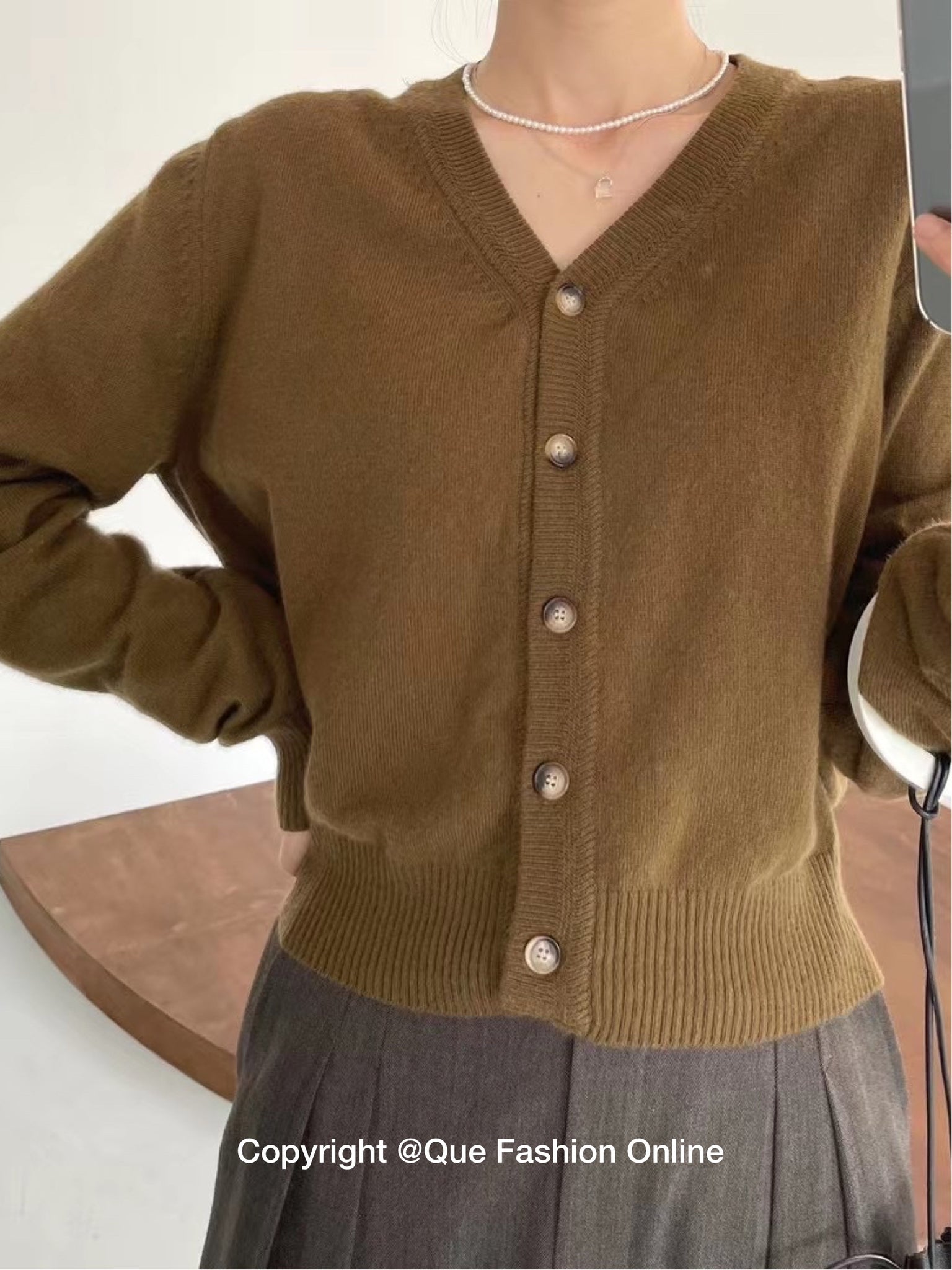 (Premium) Cashmere Cardigan