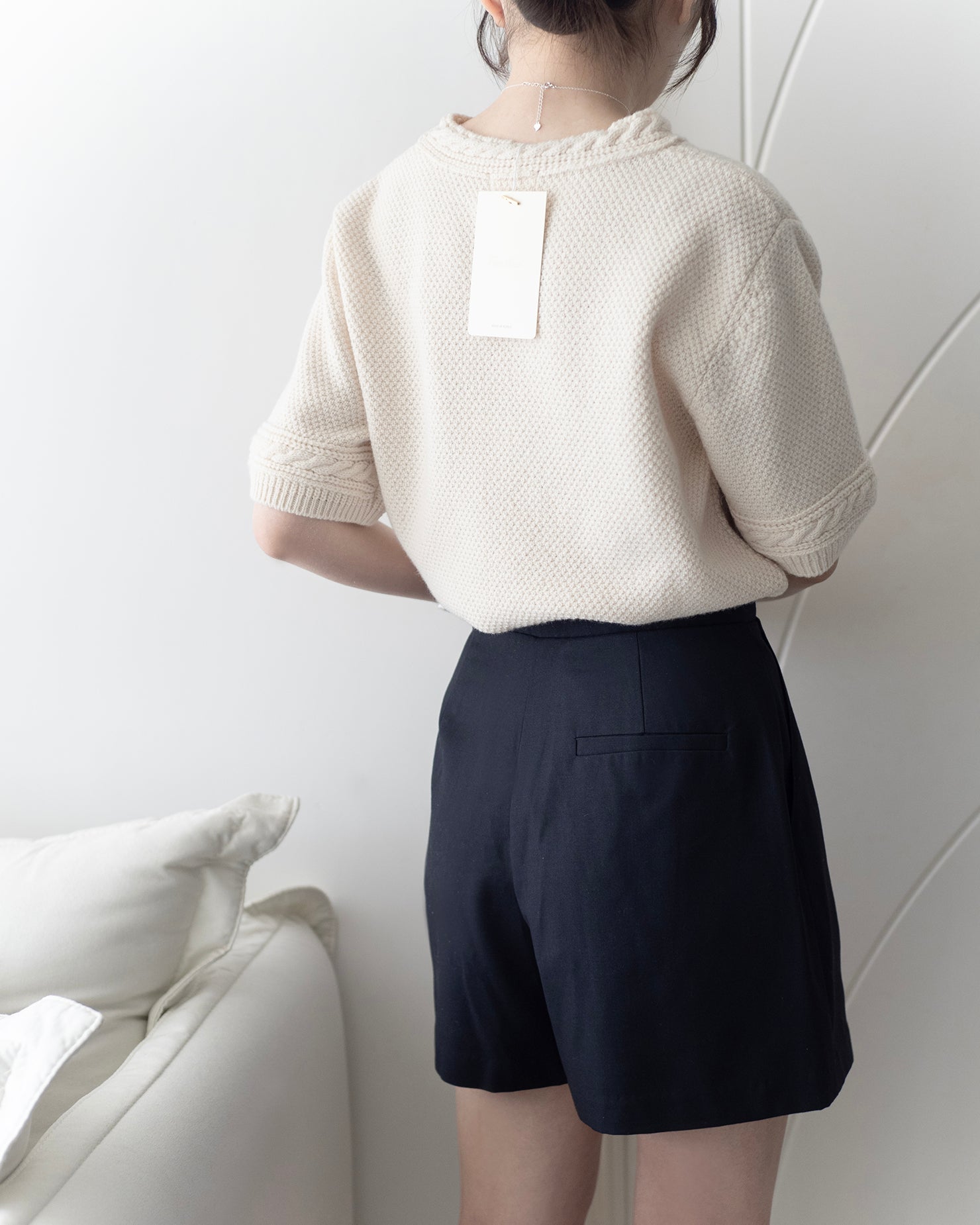 Twisted Rope Knit Top