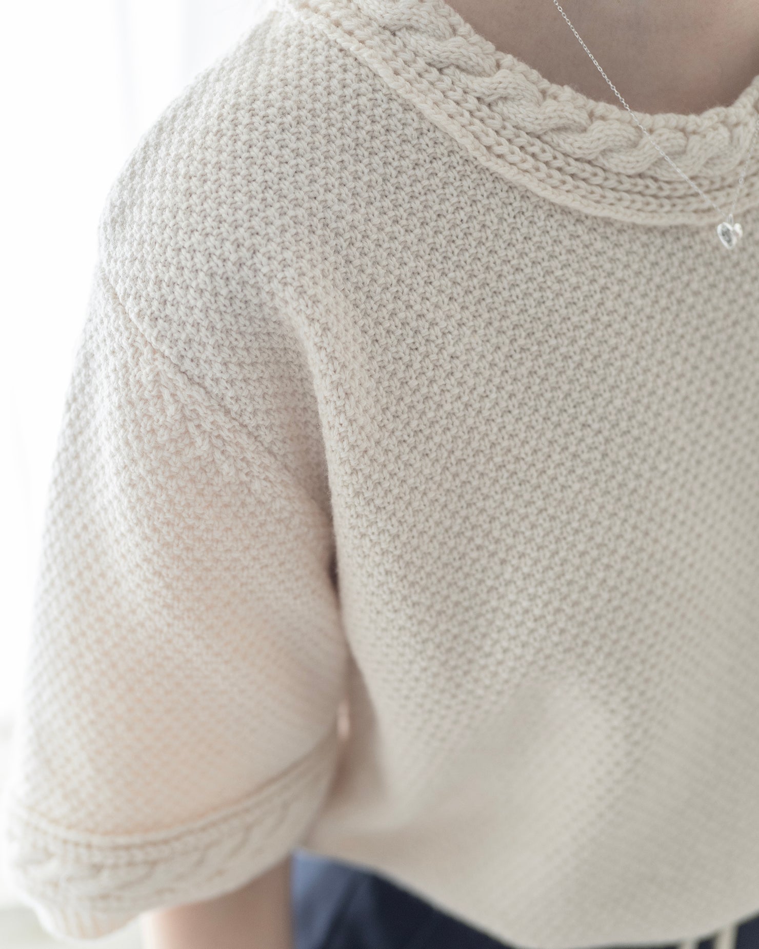 Twisted Rope Knit Top