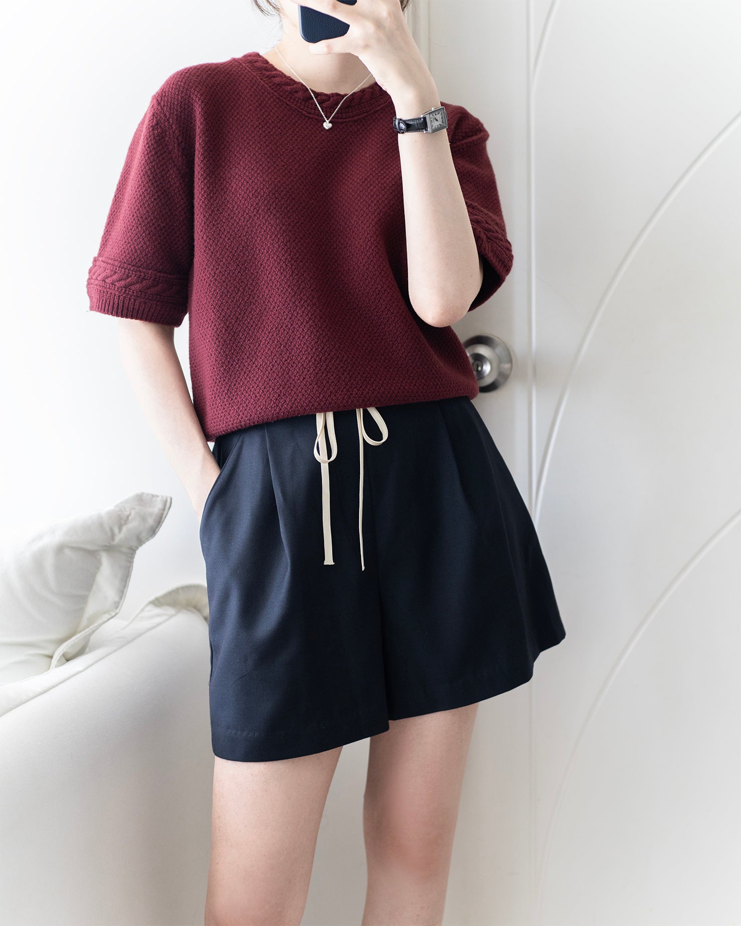 Twisted Rope Knit Top